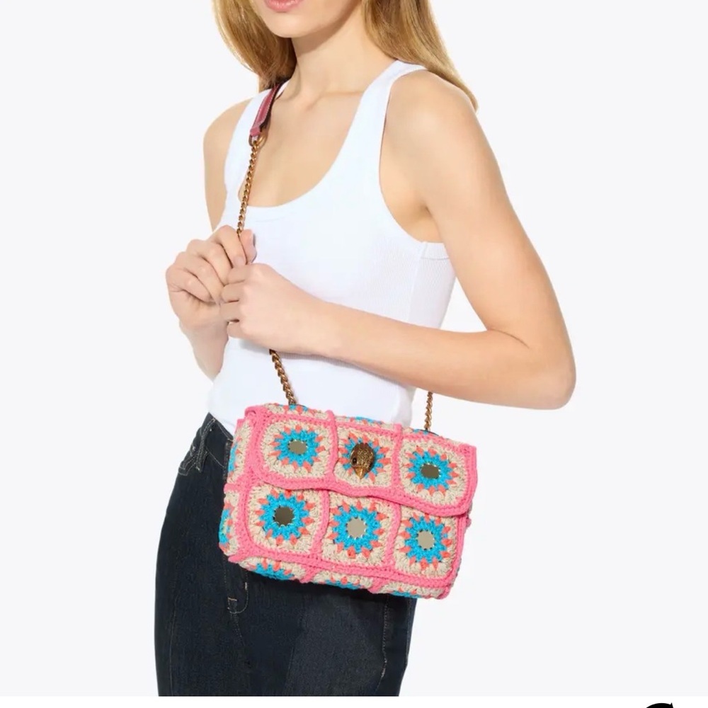 Kurt Geiger Medium Kensington Crochet Shoulder Bag